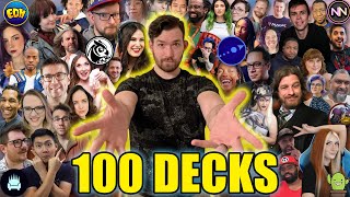 100 Creators 100 Decks  Signature Commander Decks  Magic the Gathering [upl. by Aksehcnarf]