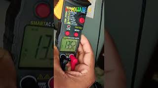 Smart AC clamp meter check AC voltage ⚡voltage current electrical multimeter voltagemeter [upl. by Nauqet221]