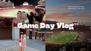 COLLEGE GAMEDAY VLOG🏈 NEBRASKA VS ILLIONIS [upl. by Sheeran]