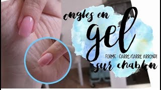 FORME  Gel sur Chablon  Carré  Carré Arrondi  Melissa Easy Nails [upl. by Camel349]