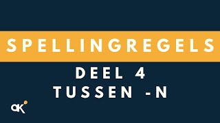 Spellingregels deel 4 Tussen n [upl. by Nairbo]