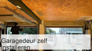 Garagedeurinstallatie zelfinstallatie van sectionaaldeuren [upl. by Adnahs532]