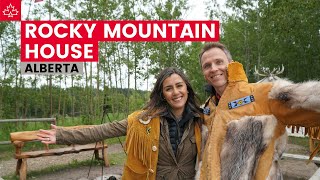 Alberta Travel Guide Camping at ROCKY MOUNTAIN HOUSE National Historic Site Canada [upl. by Enilesor]