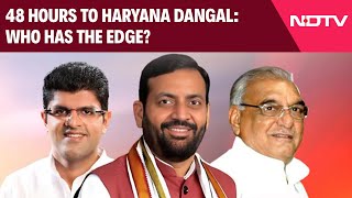 Haryana Election News  48 Hours To Haryana Dangal Who Has The Edge [upl. by Errot]