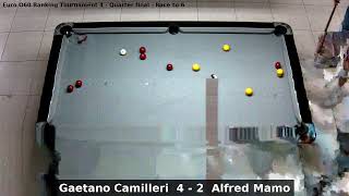 Gaetano Camilleri vs Alfred Mamo  Euro O60 Ranking Tournament 4  Quarter final [upl. by Brunhild898]