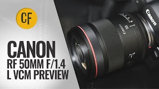 Canon RF 50mm f14 L VCM lens preview [upl. by Moyer]