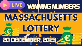 Massachusetts Evening Lottery Draw Results  20 Dec 2023  The Numbers Game  Mass Cash  Powerball [upl. by Namyac279]