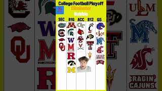 College Football Playoff Eliminator after Week 8 cfb atlassports collegefootball greenscreen [upl. by Atiroc30]