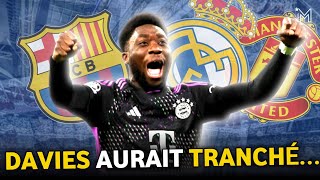 Mercato  Entre le Real Madrid Manchester United et le FC Barcelone Alphonso Davies aurait tranché [upl. by Inaboy]