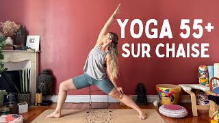 Sétirer et se renforcer sur chaise  Yoga 55 seniors et débutants [upl. by Eirrol]