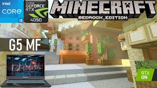 MINECRAFT BEDROCK  GIGABYTE G5 MF FPS TEST BENCHMARK [upl. by Nyrem]