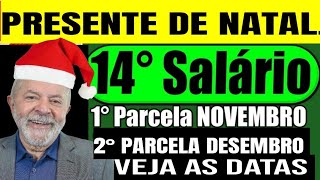 ✅ 14°SALÁRIO NA CONTA ANTES DO NATAL 1° PARCELA NOVEMBRO E DEZEMBRO [upl. by Idzik939]