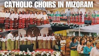 Beautiful Catholic Choir in Mizoram in honour of St Andrew [upl. by Esertak]