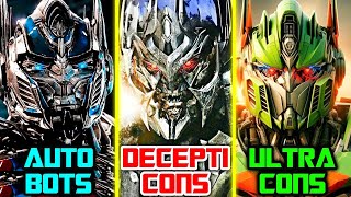 13 Types And Factions Of Transformers  Explained [upl. by Yeldua203]