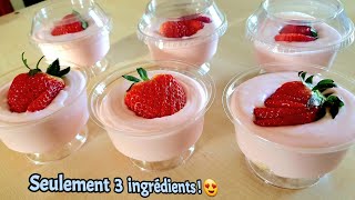 Recette de Mousses à la Fraise 🍓🍓très facile à réaliser [upl. by Trever]