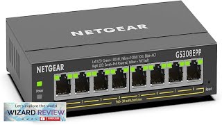 NETGEAR 8 Port PoE Gigabit Ethernet Plus Switch GS308EPP with 8 Review [upl. by Westfahl]