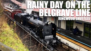 Rainy Day on the Belgrave line  Ringwood Shuttles [upl. by Eenolem259]