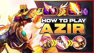 HOW TO PLAY AZIR SEASON 14  BEST Build amp Runes  Season 14 Azir Guide  League of Legends [upl. by Eidde104]