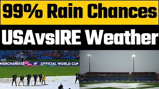 Florida Weather Forecast  USAvsIRE Match will decide the fate of Babar Azam  Lauderhill weather [upl. by Nomyar]