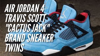 Air Jordan 4 Travis Scott Cactus Jack Unboxing and Review  Brand Sneaker Twins [upl. by Airan]