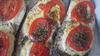 AUBERGINE A LA TOMATE ET MOZARELLA AU FOUR [upl. by Llenrad]