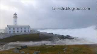 Biggest Waves in the world today wash out South Lighthouse  Fair Isle Shetland [upl. by Dam]