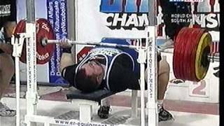 Brian Siders 360k Bench Press IPF Powerlifting World Champs 2005 Failure [upl. by Massie302]