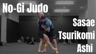 NoGi Sasae Tsurokomi Ashi Takedowns for Jiu Jitsu bjj [upl. by Ignacius]