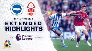 Brighton v Nottingham Forest  PREMIER LEAGUE HIGHLIGHTS  9222024  NBC Sports [upl. by Dredi146]