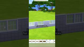 Sims 4 FENCE TIPS windows can become house fences sims4fence sims4ideas sims4tips [upl. by Gareth361]