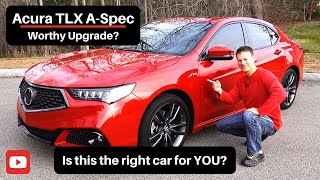 2019 Acura TLX ASpec Car Review  Worthy upgrade to the Honda Accord [upl. by Petromilli]