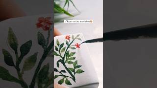 Paint on matchbox🎨😄🖌️ art painting drawing watercolor flowers meghbalika shorts [upl. by Liane509]