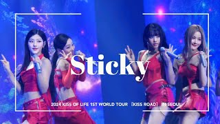 4K 241026 Kiss of life키오프  Sticky 2024 KISS OF LIFE 1ST WORLD TOUR ［KISS ROAD］ IN SEOUL [upl. by Eedrahc]