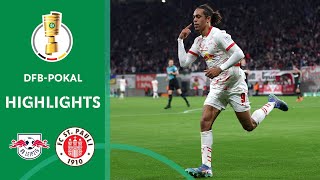 Leipzig knocks out courageous St Pauli  RB Leipzig vs FC St Pauli 42  Highlights  DFBPokal [upl. by Chalmers]