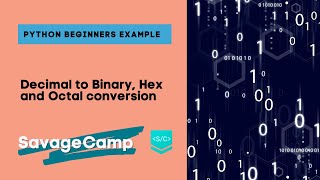 Python Decimal to Binary Hex and Octal Conversion VERY EASY [upl. by Button]