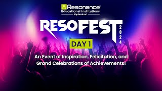 Day 1 of ResoFEST 2024 🎉 by Resonance Educational Institutions [upl. by Ignazio]