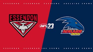 AFL 23  Essendon Bombers v Adelaide Crows  2024 Round 19 [upl. by Denney559]