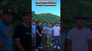 Zanjoe Marudo Visits The Talisay Landslide [upl. by Elmer]