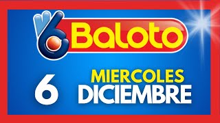 Resultados del BALOTO REVANCHA del MIERCOLES 6 de diciembre de 2023 💫✅💰 [upl. by Anialram]