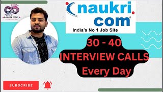 How to get Interview Calls From Naukricom  I Got 3040 CALLS DAILY NAUKRICOM viralvideo video [upl. by Glennon]