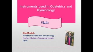 Instruments used in Obstetrics and Gynecology skills [upl. by Hameerak]