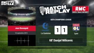 La GantoiseOL 11  le GoalReplay avec le son RMC Sport [upl. by Llewsor]