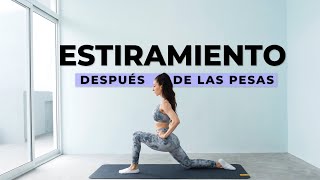 ESTIRAMIENTO  Hazlo después de las pesas [upl. by Nottage]