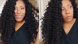 KIMA RIPPLE DEEP CROCHET HAIR REVIEW LIA LAVON [upl. by Gibrian]