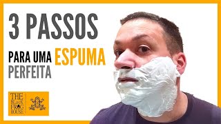 Espuma perfeita em 3 passos  Como fazer espuma  Tutorial [upl. by Odin17]