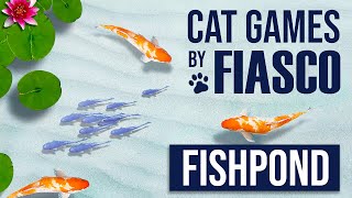 FISHPOND FOR CATS  Fish video for cats to play with  Koi fish game 2021 [upl. by Bencion]