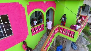 Happy Earthstrong Birthday Party for Tan Tan in Saint Thomas Jamaica  Aerial Drone Photography [upl. by Boeke]