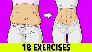 Burn Calories with These 18 AtHome Exercises for Rapid Belly Fat Loss [upl. by Idihsar414]