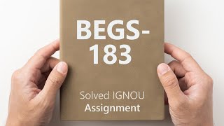 BEGS 183 solved assignment 202425 Writing and Study Skills ignouassignment ignousolvedassignment [upl. by Atiken]