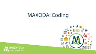 Coding qualitative data with MAXQDA 2018 [upl. by Arnoldo]